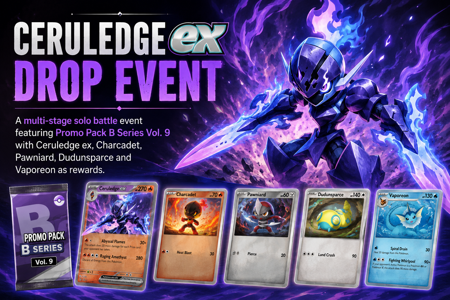 Ceruledge EX Drop Event