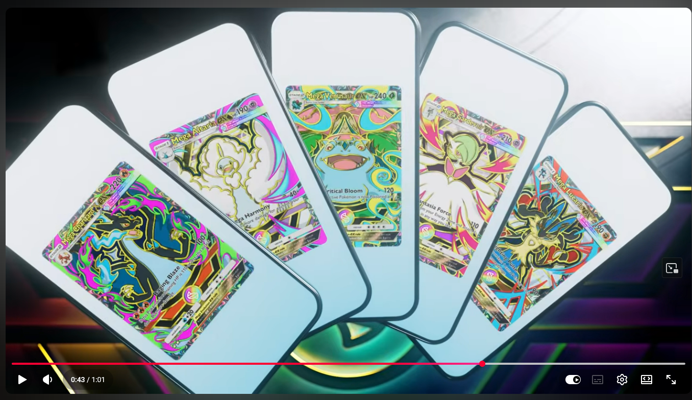 Pokemon TCG Pocket Deluxe Pack Mega Pokemon ex cards
