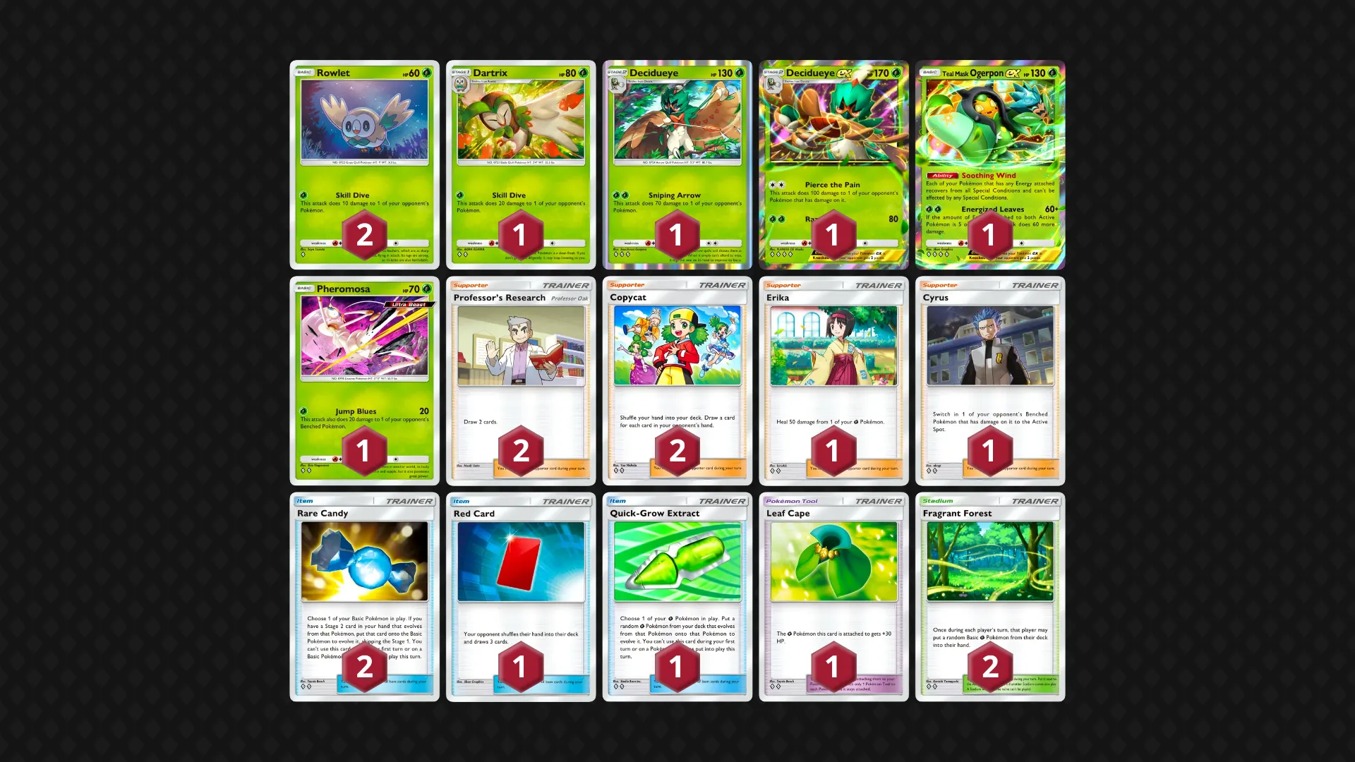 Decidueye ex Decidueye full decklist