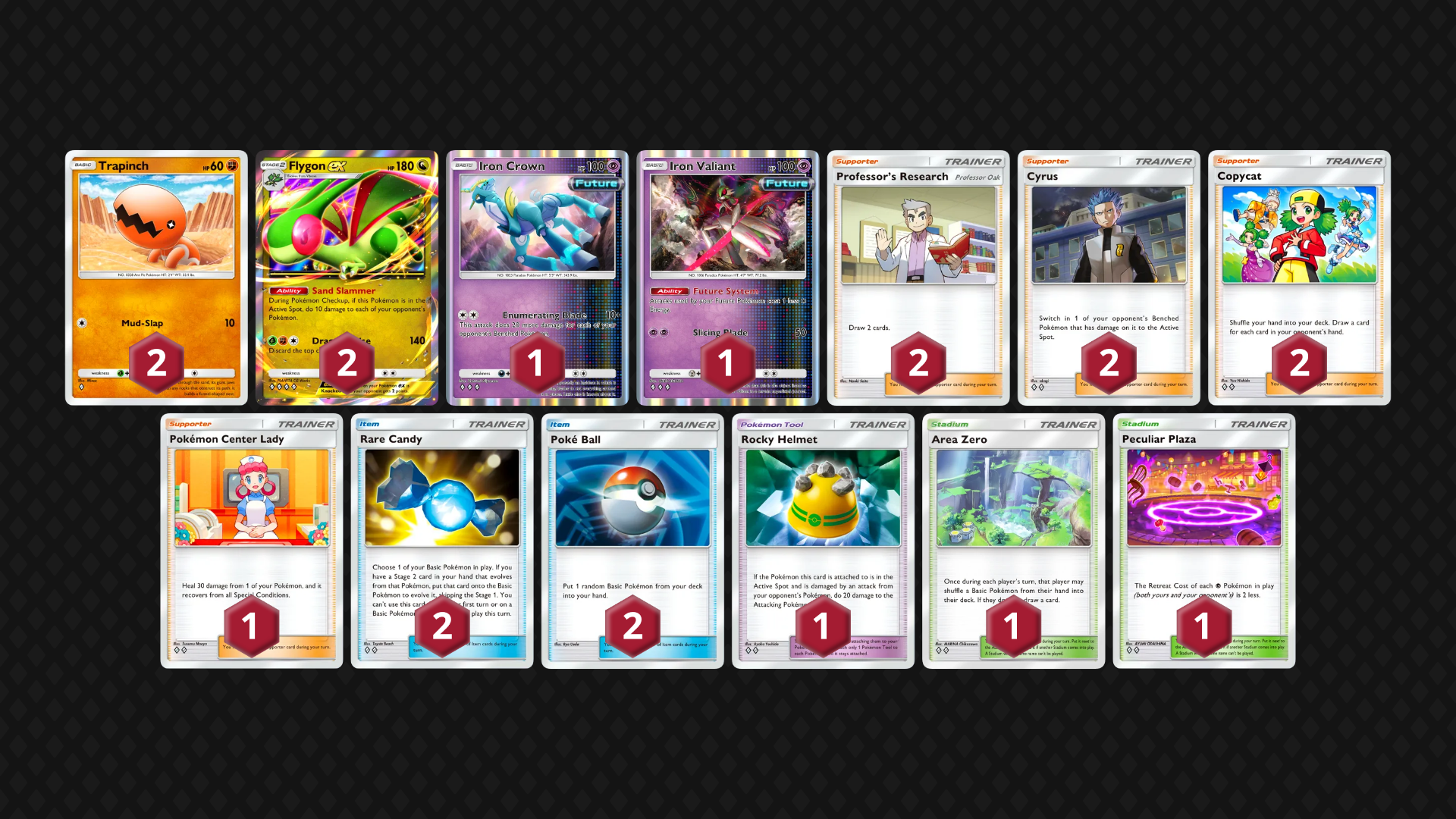 Flygon EX & Iron Valiant full decklist