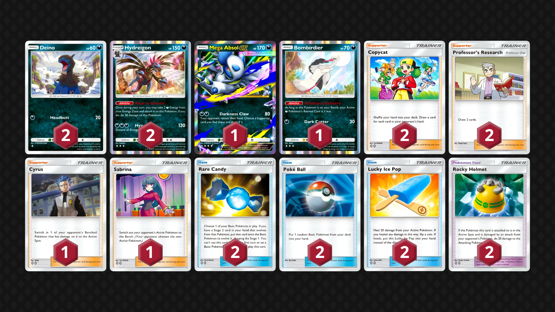 Hydreigon & Mega Absol EX full decklist
