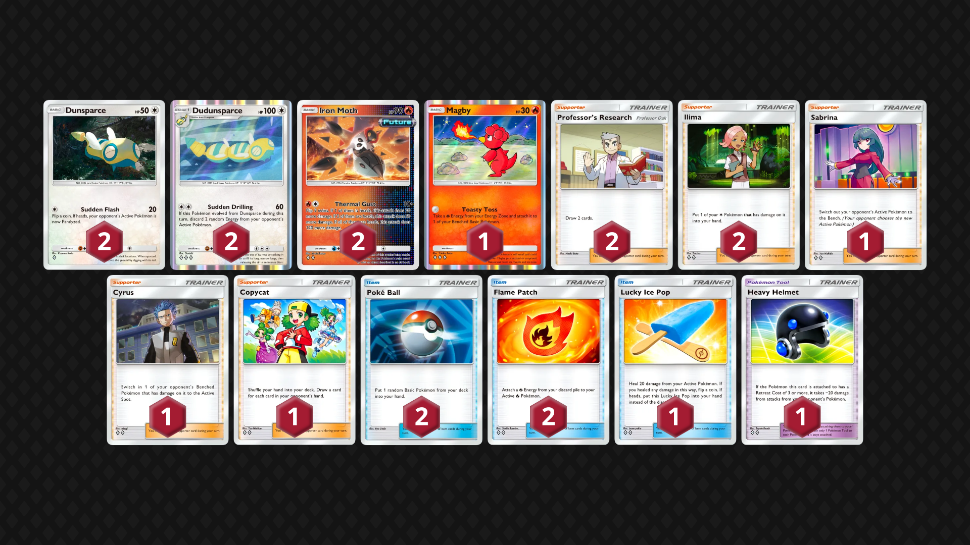 Iron Moth & Dudunsparce full decklist
