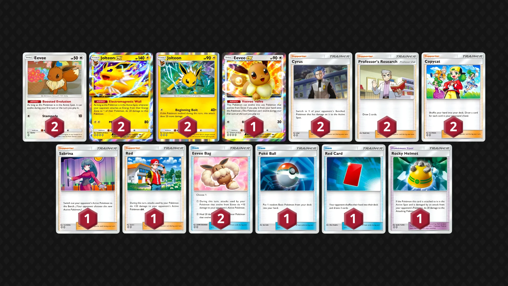 Jolteon ex Jolteon full decklist