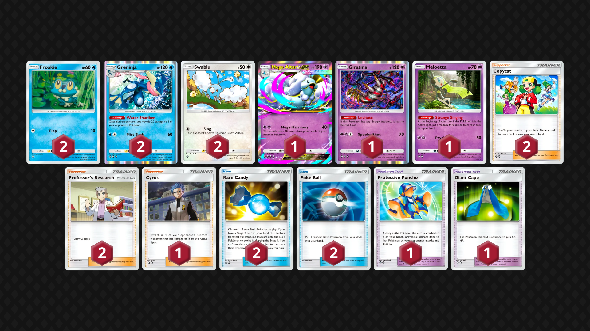 Mega Altaria ex Greninja full decklist