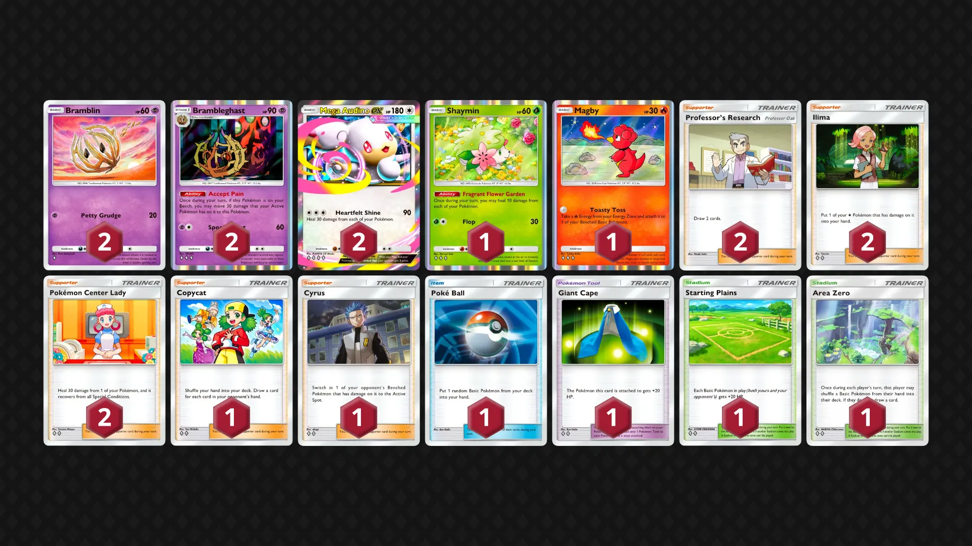 Mega Audino ex Brambleghast full decklist