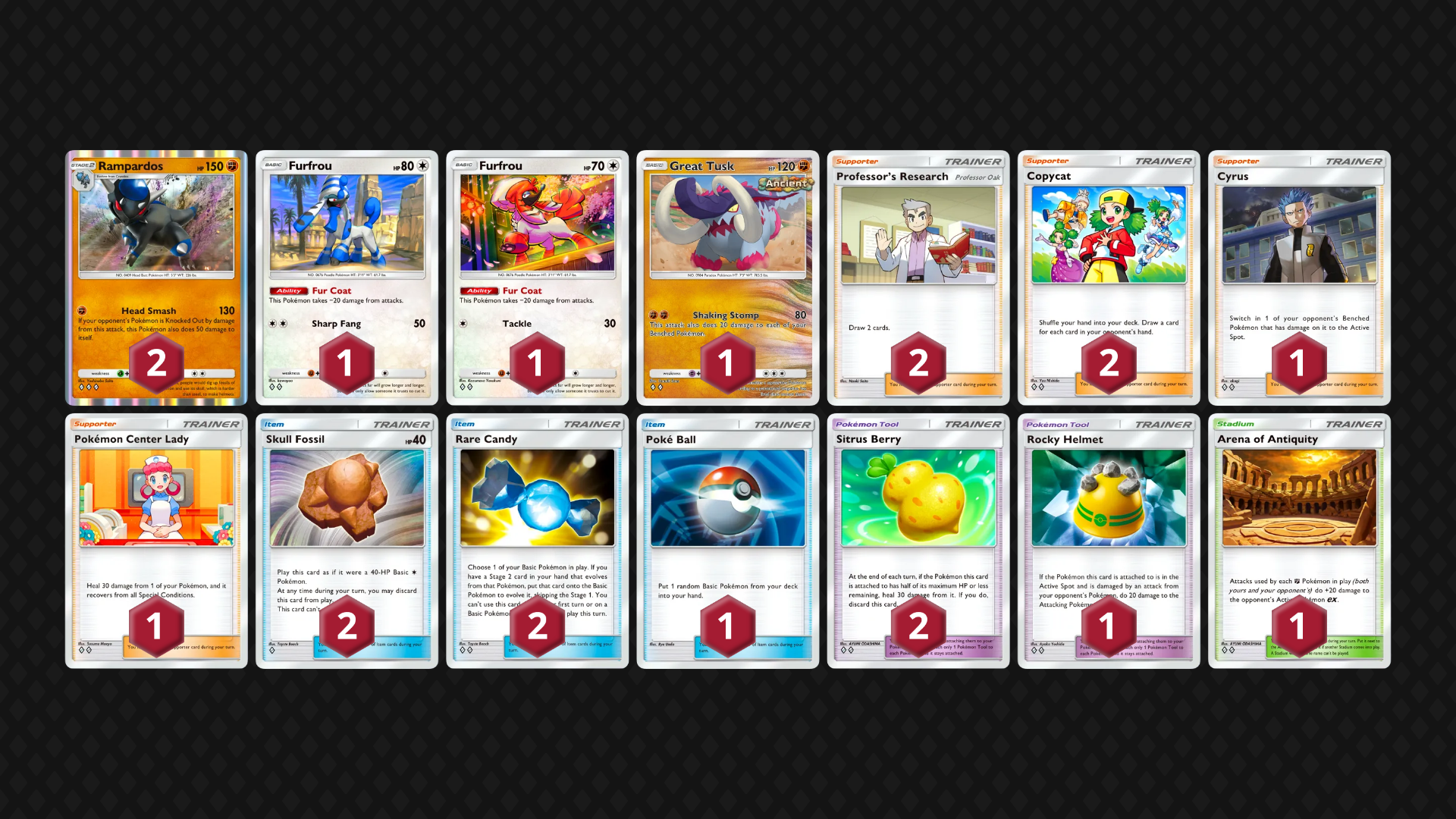 Rampardos & Great Tusk full decklist