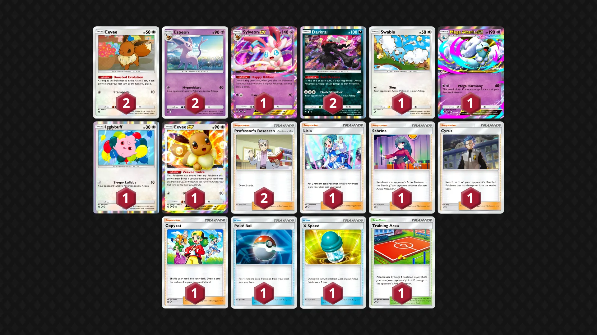 Sylveon ex Mega Altaria ex full decklist