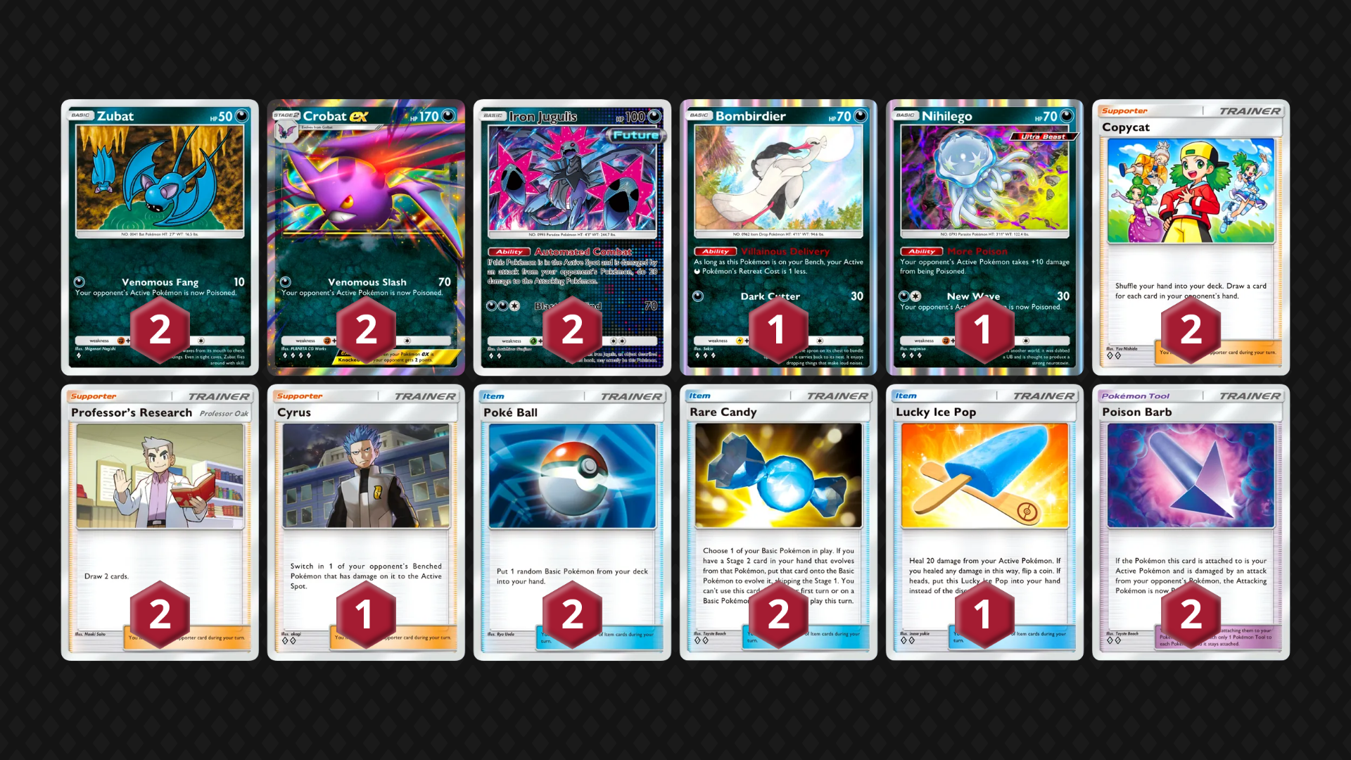 Crobat EX & Iron Jugulis full decklist