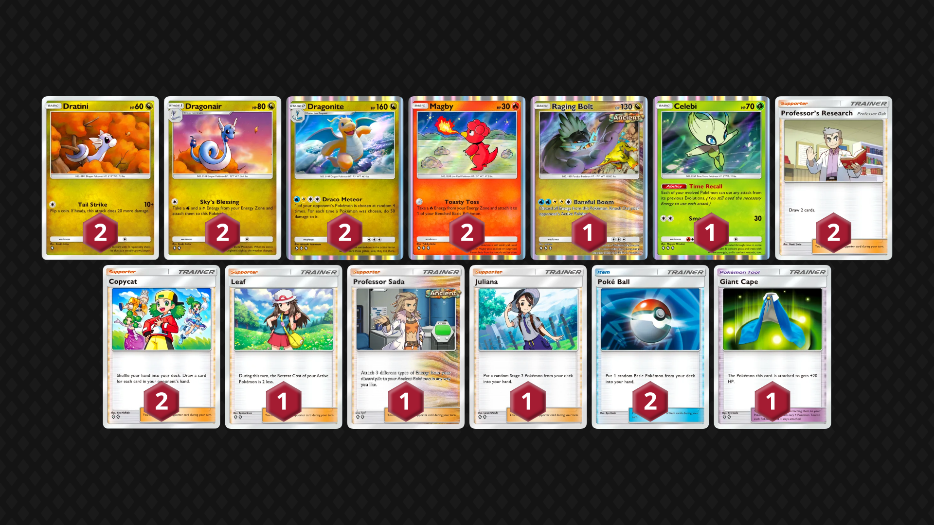 Dragonite Raging Bolt full decklist