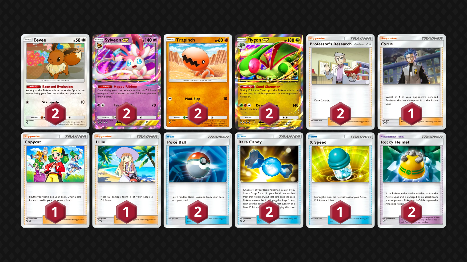 Flygon EX Sylveon EX full decklist