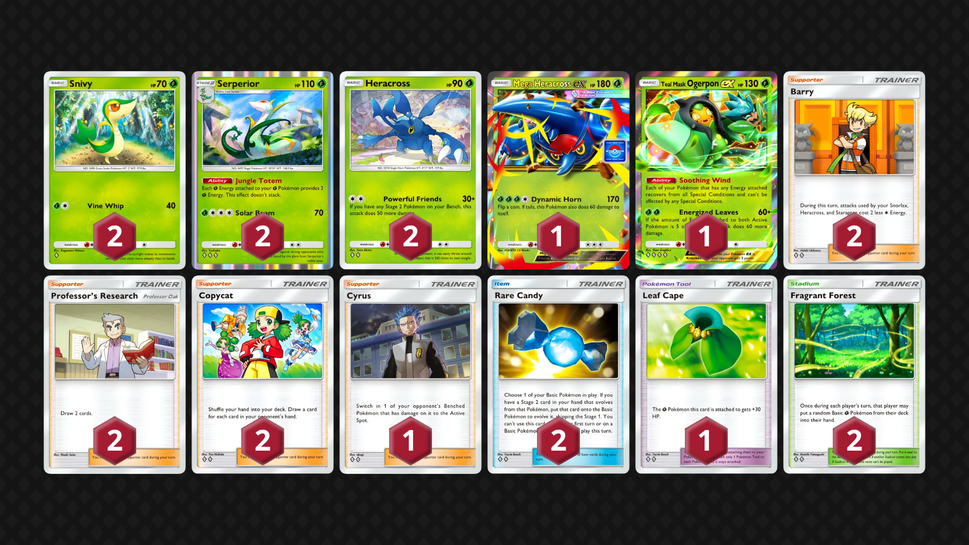 Serperior & Mega Heracross EX full decklist
